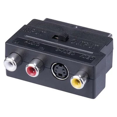Obrázok produktu pre Redukcia SCART na 3× CINCH + SVHS adaptér 71041