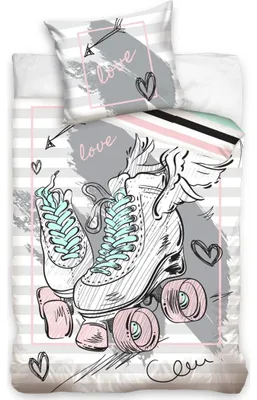 Imagen del producto de Ropa de cama de algodón. Patines de ruedas. Patinaje artístico