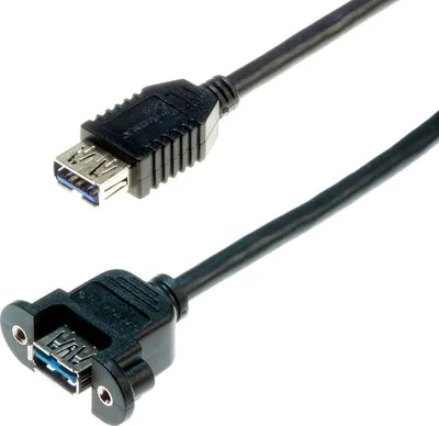 Produktbild von Lyndahl LKPK014 USB 3.0 Adapterkabel f. Frontplattenmontage (2x A-Buchse) 0,2m