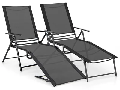 Image de Chaises de jardin - Transats - Bancs de jardin - Lits de jardin - Chaises d'extérieur - Dossier réglable