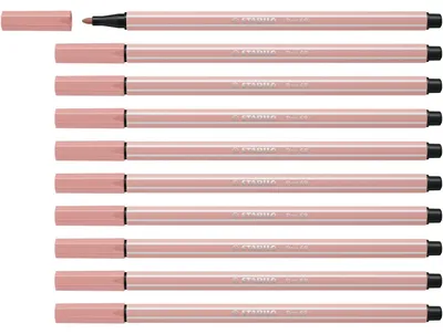Image de Stabilo - Feutre -Tip Pen 68/28 M Donkerblush | 1 pièce | 10 pièces