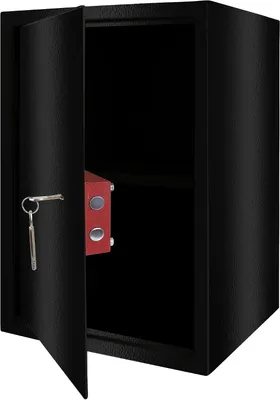 Immagine prodotto di QEENTOE Cassaforte per mobili con doppia serratura a barre, da appendere, porta in acciaio, 2 chiavi, ideale per camper, armadi, uffici, dimensioni XL: 35 x 31 x 50 cm (nera)