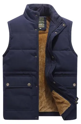Obrázek produktu pro Zateplená zimní vesta pro muže, fleecová outdoorová vesta