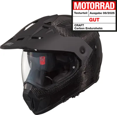 Produktbild von Craft Carbon Endurohelm mit Visier & Sonnenblende, für Motorrad, 1520g