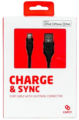 Zdjęcie produktu dla Kabel USB-A do Lightning, 0,9 m, czarny