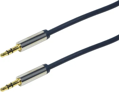 Produktbild von LogiLink CA10300, 3.5mm, Männlich, 3.5mm, Männlich, 3 m, Blau