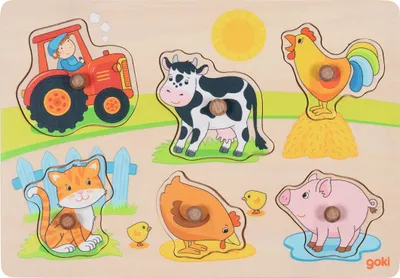 Produktbild von Steckpuzzle Auf dem Bauernhof