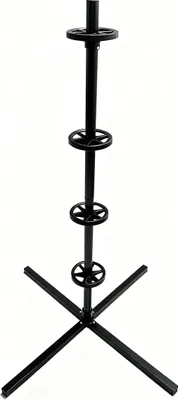 Produktbild von Relaxdays Reifenständer für 4 Reifen mit Felgen, Reifenlager bis 120 kg, HBT: 131,5x66x66 cm, Räderregal, Stahl, schwarz