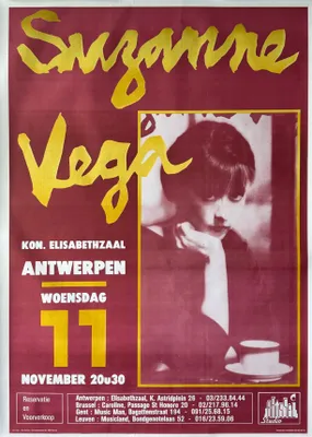 Productafbeelding van Suzanne Vega - Concert in België - Poster - 61x87 cm