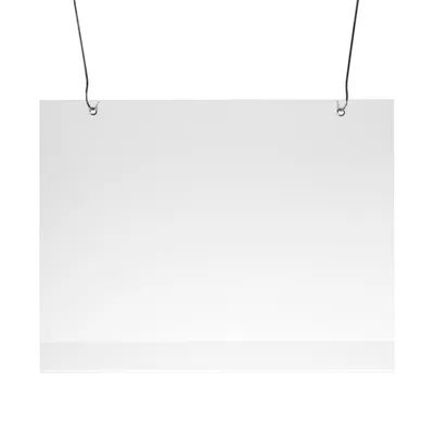 Produktbild von Sparset - 5 x Plakattasche DIN A1 Querformat entspiegelt mit 2 Metallösen inkl. 10 Haken zum Aufhängen - Querformat DIN A1 - Hart-PVC Plakattaschen