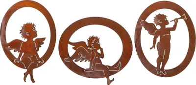 Produktbild von KOTARBAU® Gartendekoration Rostfiguren Engel Garten-Stahldesign Edelrost Dekoration Gartenstecker