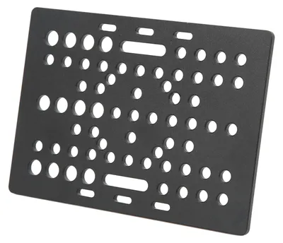 Image de Plaque de support, aluminium, plaque haute résistance, anodisée noire, guide linéaire universel pour imprimantes 3D et machines de fraisage