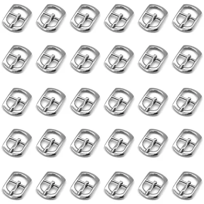 30 Stück Rollschließen Gürtelschnallen Metall 10 mm Silber DIY