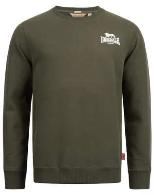 Image de Sweat-shirt ras du cou homme coupe slim LONGRIDGE Olive/White M Lonsdale