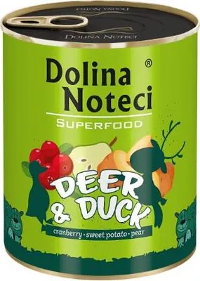Produktbild von Dolina Noteci Superfood Hirsch und Ente 800g