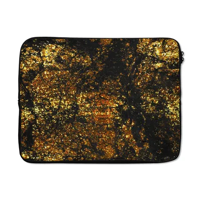 Produktbild von MuchoWow® Laptop Hülle 15 Zoll Marmor - Glitzer - Gold Laptoptasche - Laptoptasche - Sleeve - Rundum-Schutz