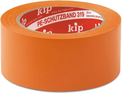 Produktbild von KIP 319 PE-Schutzband – glatt, orange 50mm x 33m (36 Rollen) - 319-65