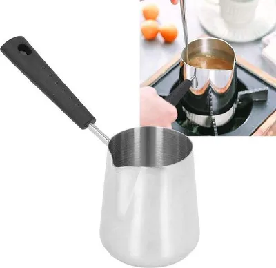 Immagine prodotto di Mini scaldaburro in acciaio da 350 ml per fornelli a induzione