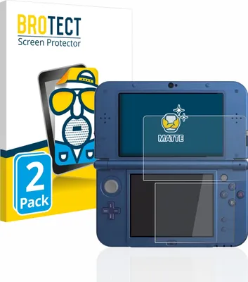 Produktbild von 2x BROTECT Schutzfolie für Nintendo New 3DS XL Displayschutz Displayschutzfolie Folie Matt Entspiegelungsfolie