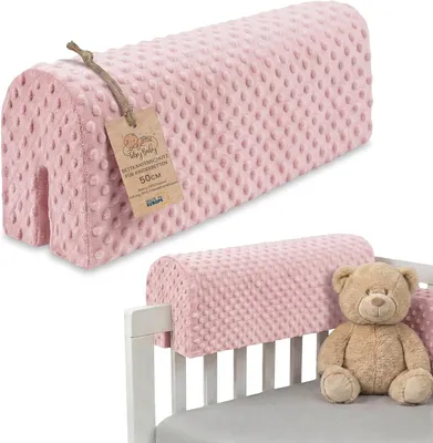Obrázok produktu pre Chránič bočnice 50 cm, ružová, pre detskú posteľ