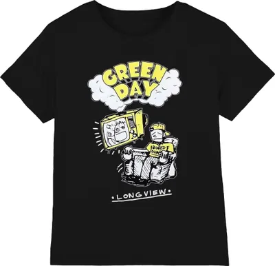 Immagine prodotto di Green Day - Maglietta "Longview Doodle" per uomo/donna Unisex RO10496 (L) (Nero)