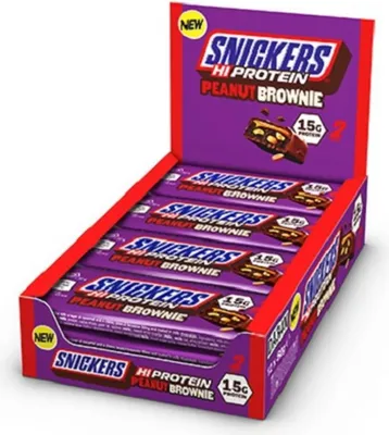Produktbild von Snickers High Protein Bar PEANUT BROWNIE 12 x 50g
