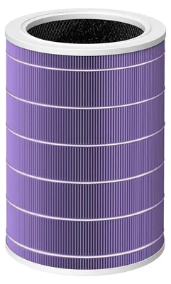Produktbild von Ersatzfilter kompatibel mit Xiaomi Mi Luftreiniger 2, 2H, 2S, 3, 3H, Pro (4fach Hohe Effizienz H13 Grade True HEPA-Filter und Aktivkohlefilter) Lila