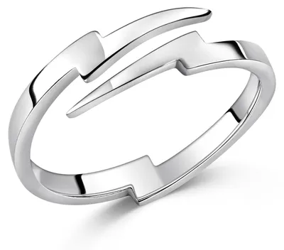 Produktbild von MATERIA by Matthias Wagner Damen Ring Silber 925 - Blitz dünn 51-59 verstellbar SR-24