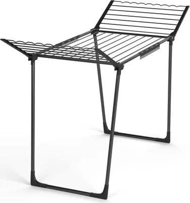 Produktbild von Wasophoogte® wäscheständer, wäscheständer ausziehbar, StableDry schwarz, 20 m Trockenlänge