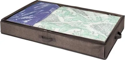 Produktbild von Unterbettkommode Bettkasten Wäschebox mit Deckel mDesign staubfrei dunkelbraun