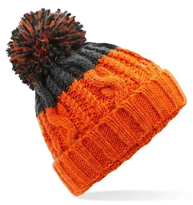 Image de Beechfield - Bonnet unie pour homme/femme Apres FK1178 (taille unique) (orange/gris anthracite foncé)