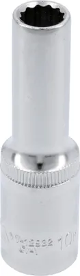 Zdjęcie produktu dla Yato YT-12932, 1 szt., 12-kątny, 25,4 / 2 mm (1 / 2"), Chrom, Szary, 77 mm