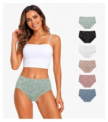 Produktbild von Damen Slips 6er Pack Baumwolle – bequem & atmungsaktiv Mix3/XL