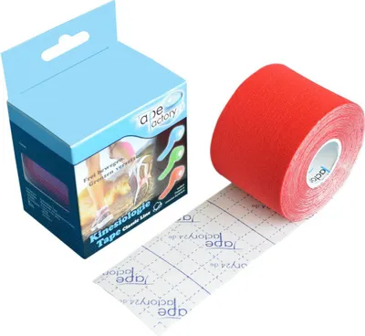 Produktbild von Tapefactory24 Classic Line Kinesiologie Tape 5cm x 5m rot