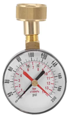 Manometer 0-200 Psi, 3/4" Innengewinde, Aluminium-Eisen