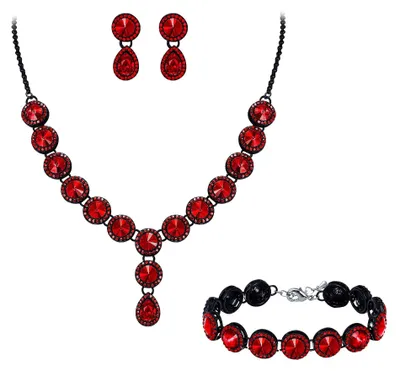 Produktbild von Schmuckset mit Kristallen für Hochzeiten