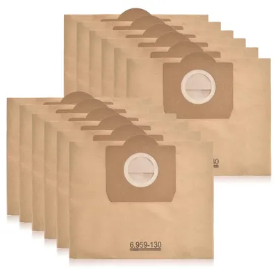 Staubsaugerbeutel für Kärcher WD3/MV2/MV3 – 10 Stück, Papier