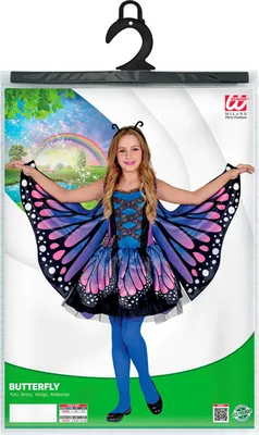 Produktbild von Schmetterling Kleid - Faschingskostüm Kinder Kindergröße: 140