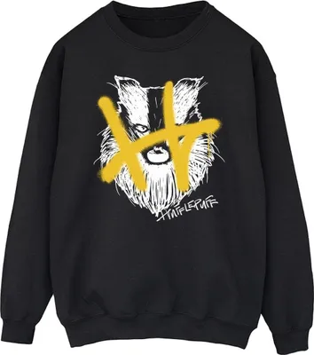 Produktbild von Harry Potter - "Hufflepuff" Sweatshirt für Herren BI29037 (M) (Schwarz)