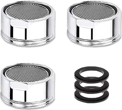Produktbild von 3 Stück Strahlregler M28, Wasserhahn Sieb, Mischdüse mit Edelstahlfilter inkl., Wasserhahn Aufsatz Strahlregler(28mm Außengewinde)  M28