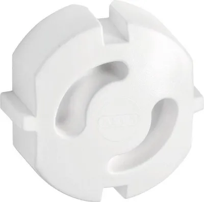 Image de Lot de 6 caches-prises, ABUS, blanc