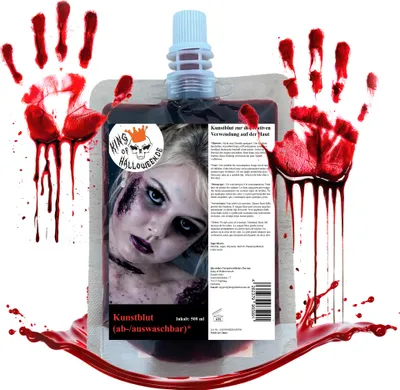 Produktbild von Kunstblut 500ml im Beutel abwaschbar