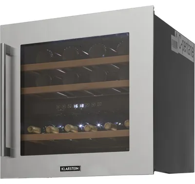 Obrázek produktu pro Klarstein vinotéka, 2 zóny, malá, 85 l, skleněné dveře, vestavná, 36 lahví