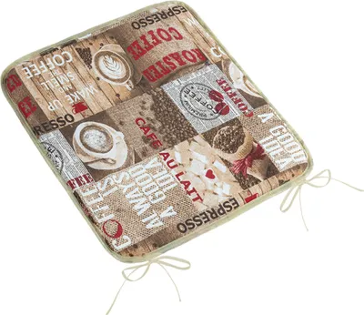 Obrázek produktu pro Sedák EMA hladký - 40x40 cm - Hnědá,Červená