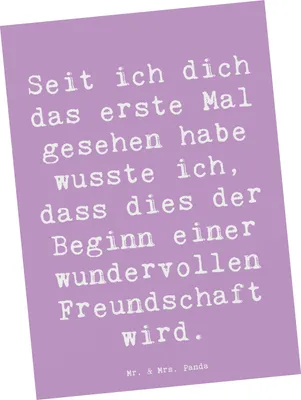 Produktbild von Mr. & Mrs. Panda Postkarte Spruch Neue Freunde finden - Lavendeltraum - Geschenk, Ansichtskarte, Freundschaft Zitate, Postkarten, Motivation, Designkarte, Vertrauem
