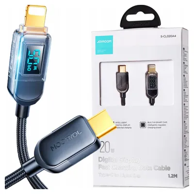 Image de Cable Do Usb-C Lightning 20W 1.2M Joyroom S-Cl020A4 (Czarny)