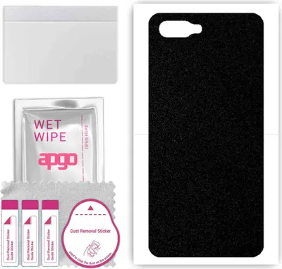 Produktbild von apgo Rückseite Schutzfolie, Skin, kompatibel mit Oppo RX17 Neo, Hinten Displayschutzfolie aus Vinylfolie, kratzfest, einfache Montage - Mattschwarz