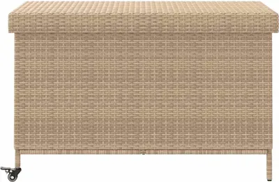 Obrázok produktu pre vidaXL Záhradná truhla s kolieskami béžová 110x55x73 cm Polyratan