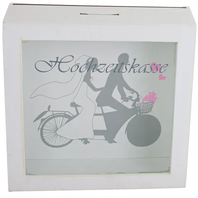Produktbild von Riffelmacher Spardose "Hochzeitskasse" 08335 | 15 x 15 cm