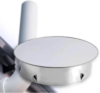 Obrázek produktu pro Kryt pro komín, kulatý, nerezová ocel, 100 mm, určený pro komíny